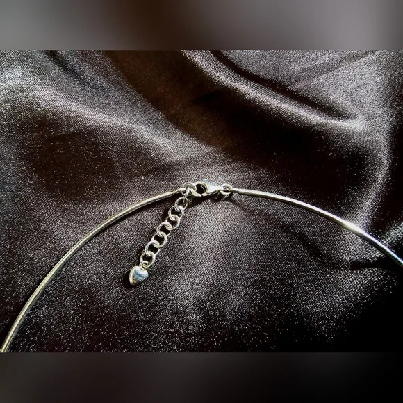 Elegant 925 Sterling Silver Pearl Neck Cuff/ Chocker - Picture 8 of 10